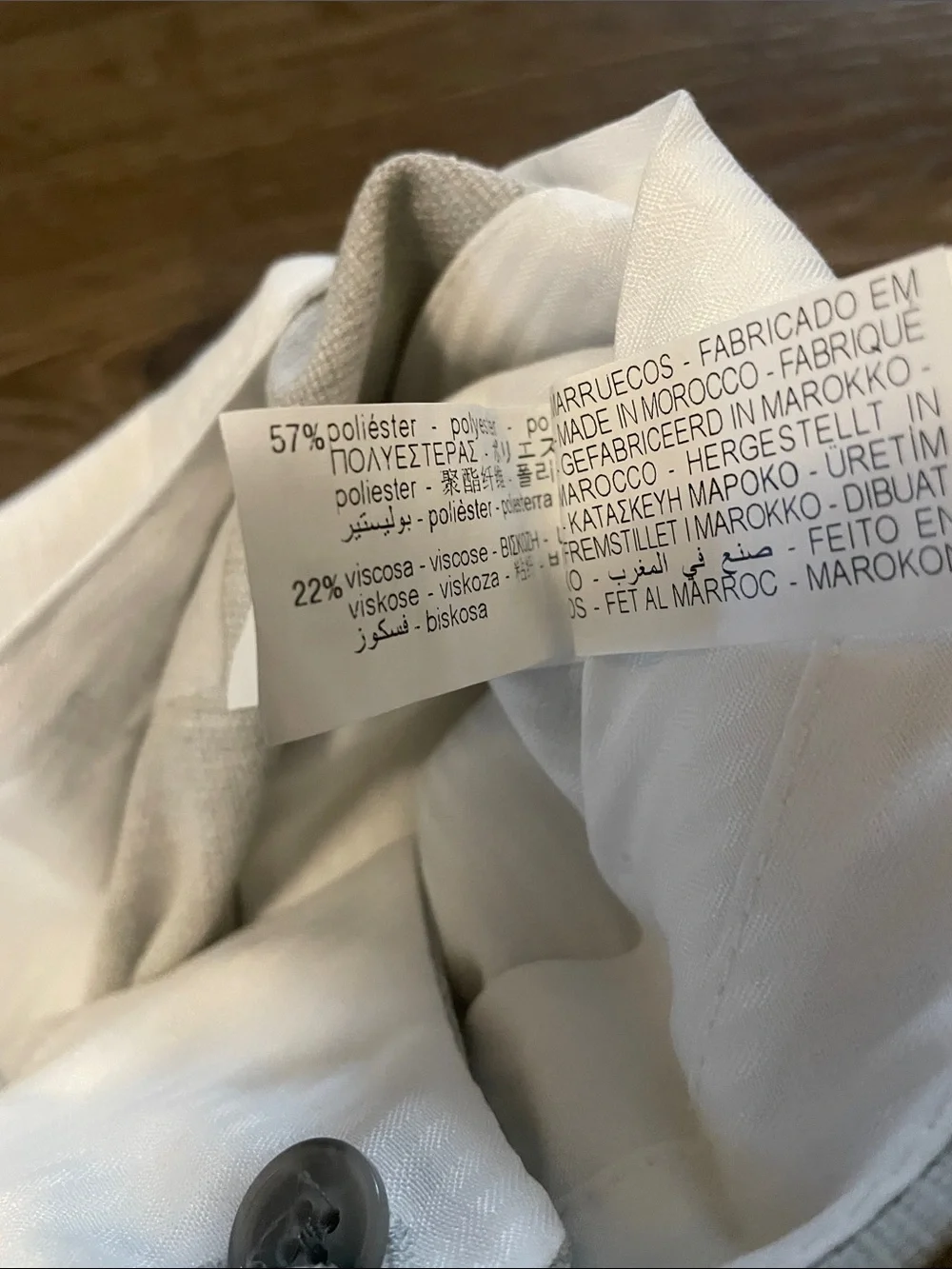 Men’s Zara Beige/Ivory Dress Pants, Size 31
